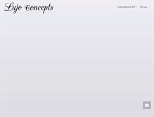 Tablet Screenshot of lujoconcepts.com
